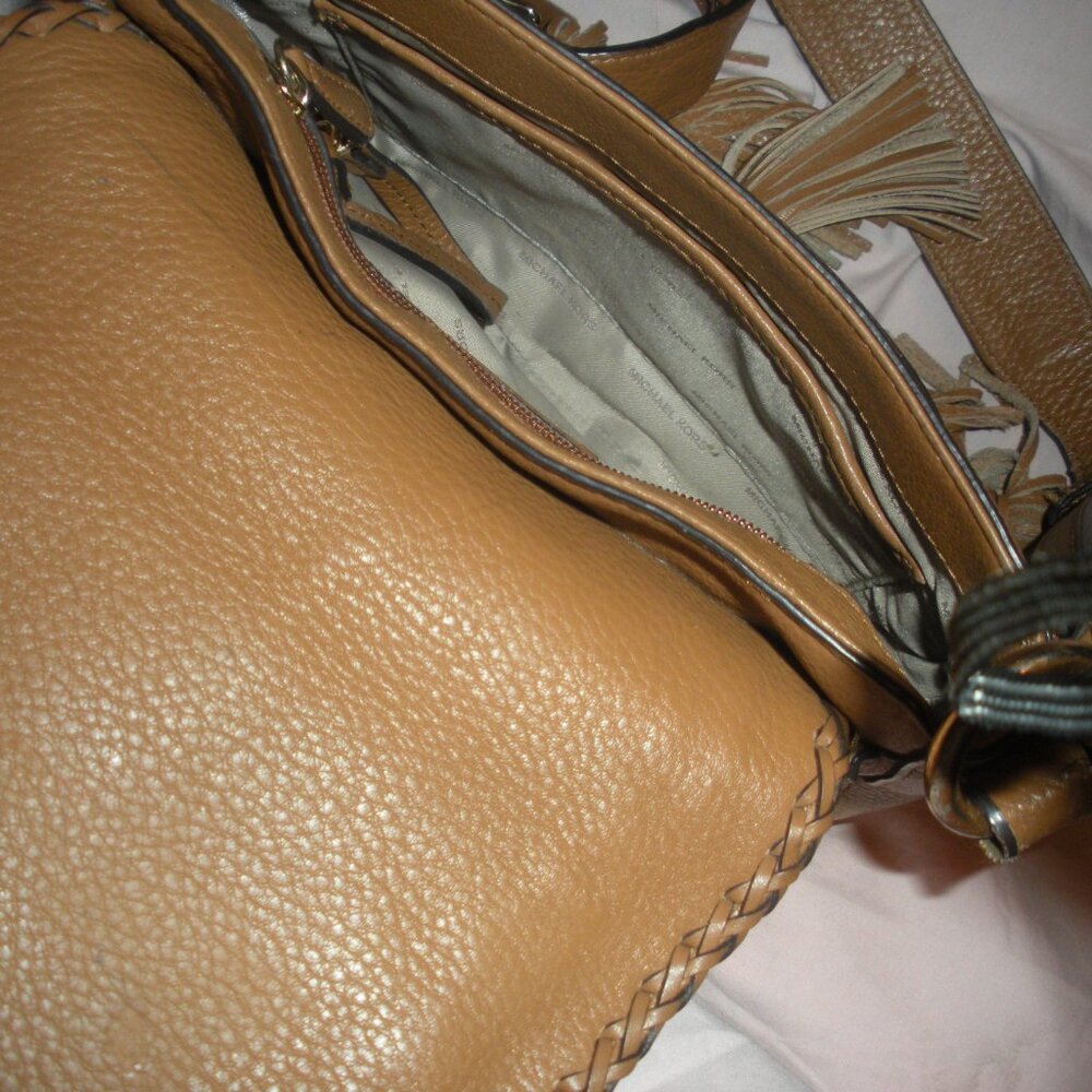Michael Kors Moroccan Pebbled Brown Shoulder Bag - Picture 5 of 5